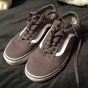 Canvas Old School Grey Vans | off the wall